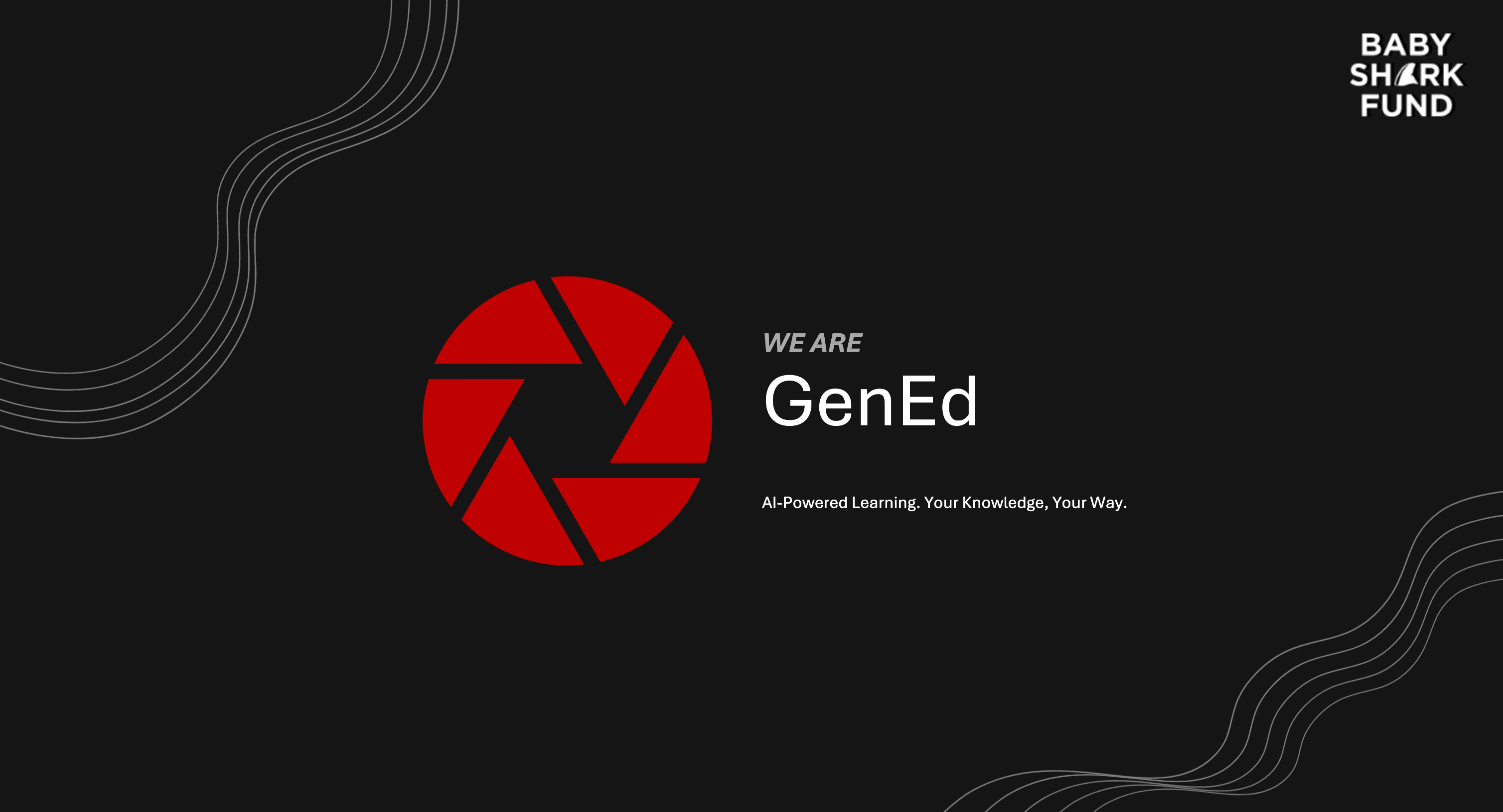 GenEd identity slide for the SUTD BabyShark Fund project